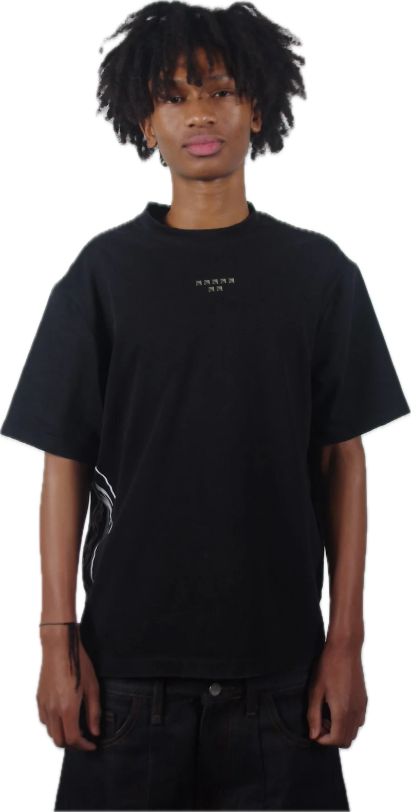 Studded Black Tee