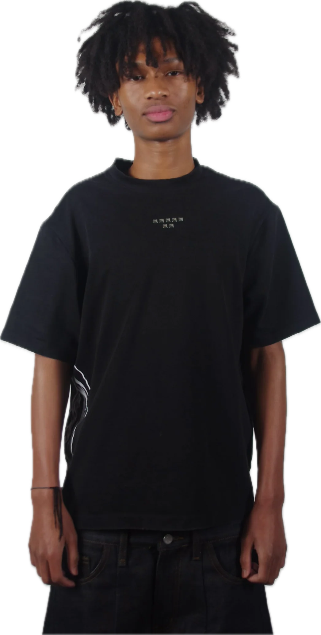 Studded Black Tee