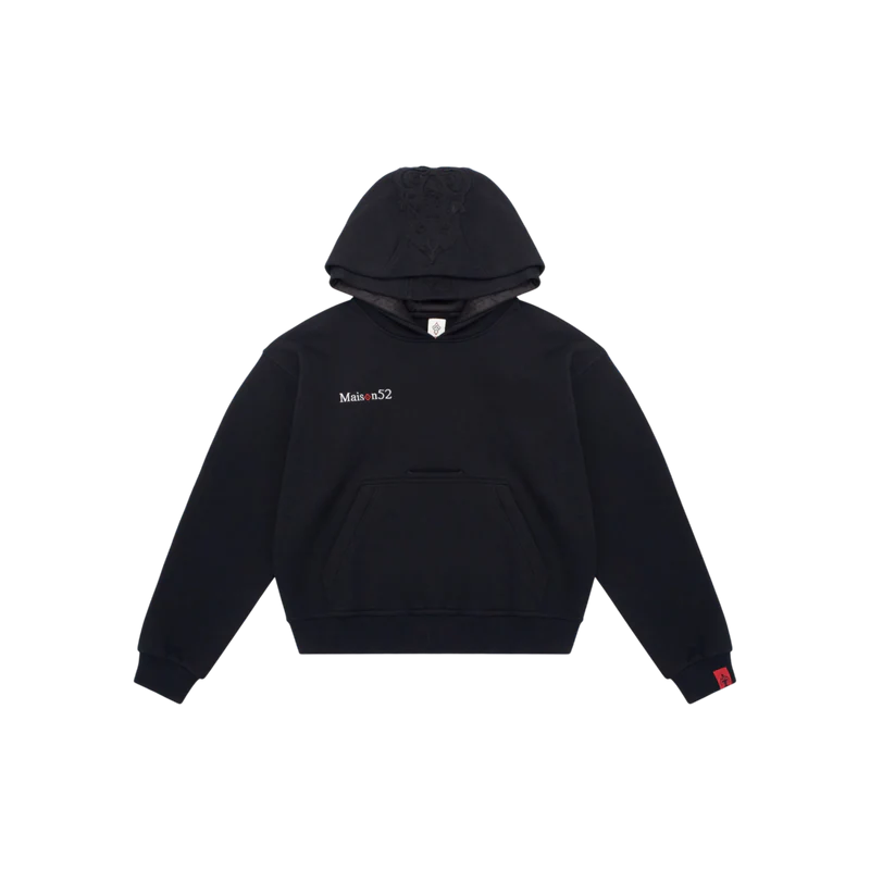 PRE-ORDERS BLACK DOUBLE HOOD HOODIE