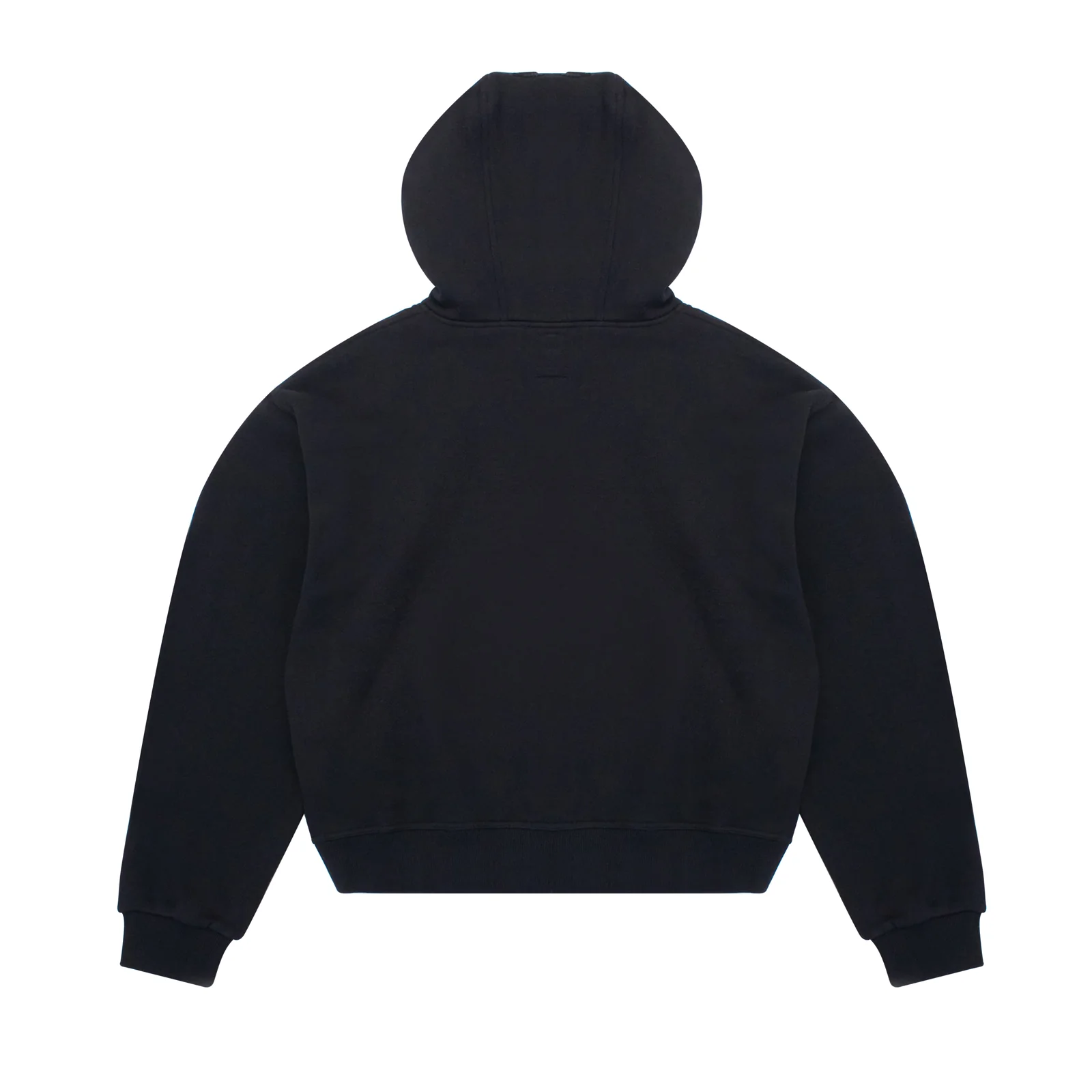 BLACK DOUBLE HOOD HOODIE