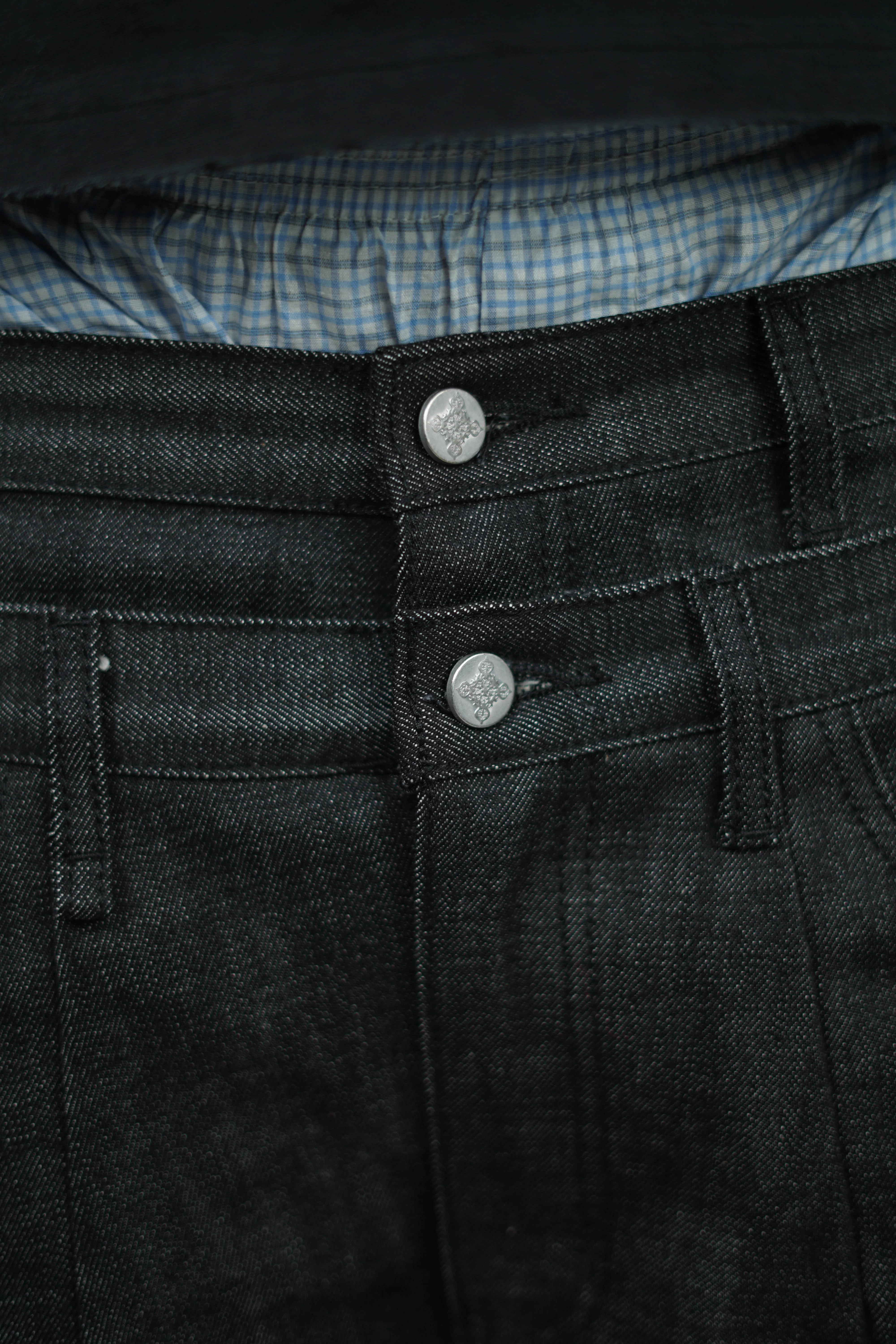 CARD SELVEDGE BLACK JEANS