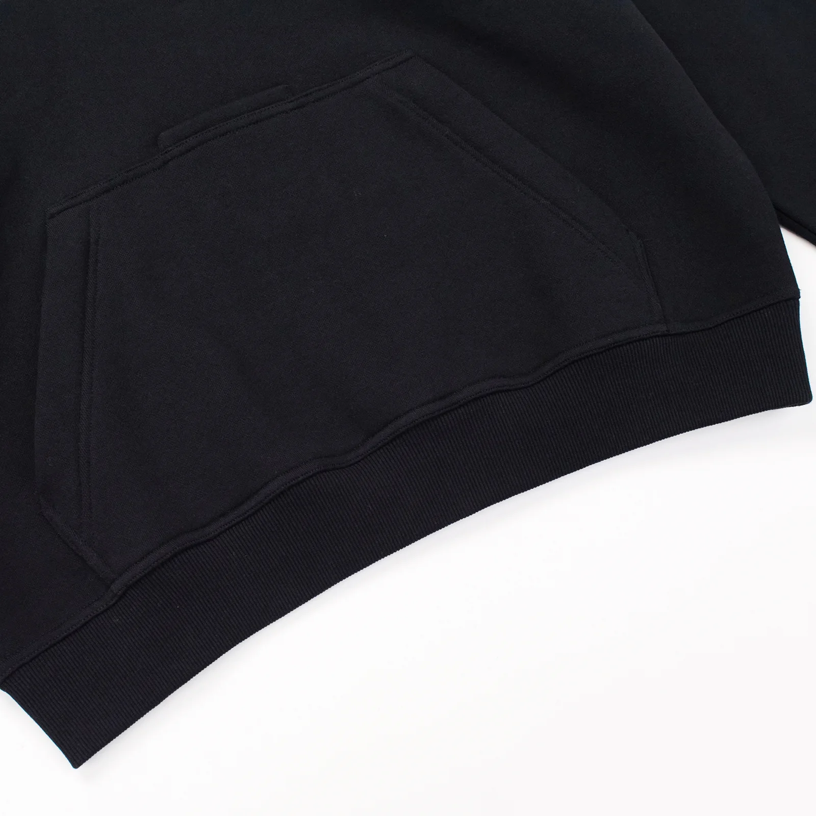 BLACK DOUBLE HOOD HOODIE