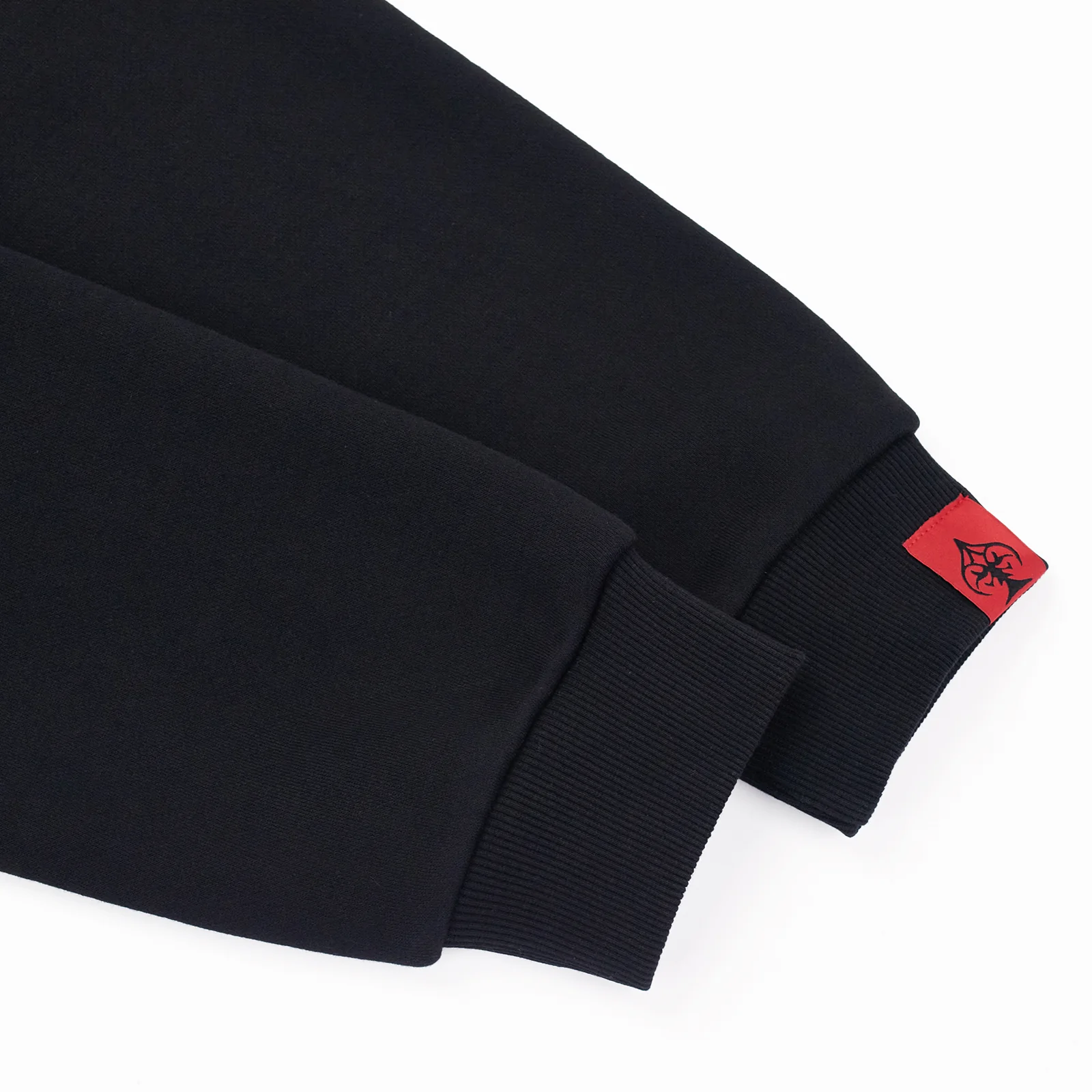BLACK DOUBLE HOOD  ZIP UP