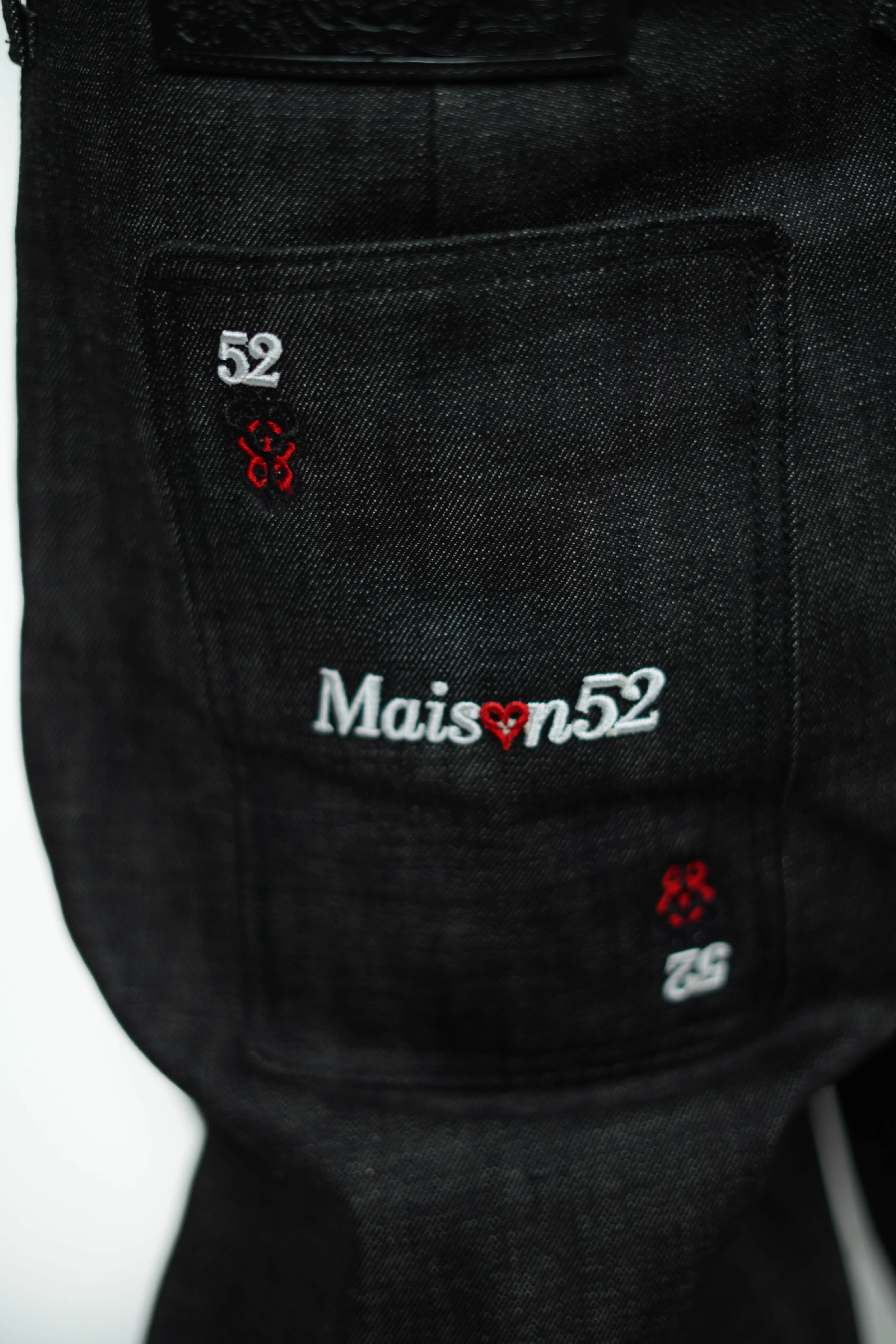 CARD SELVEDGE BLACK JEANS
