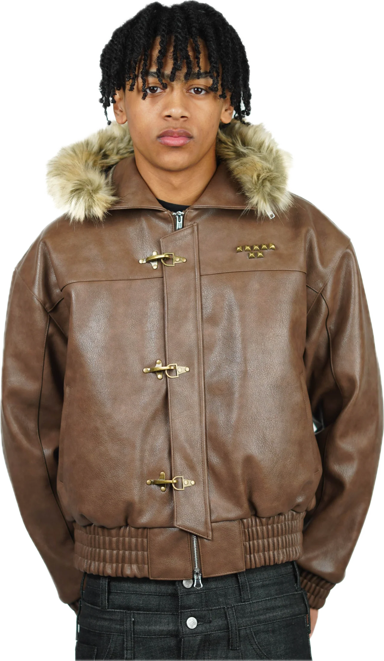BROWN ABORNED JACKET