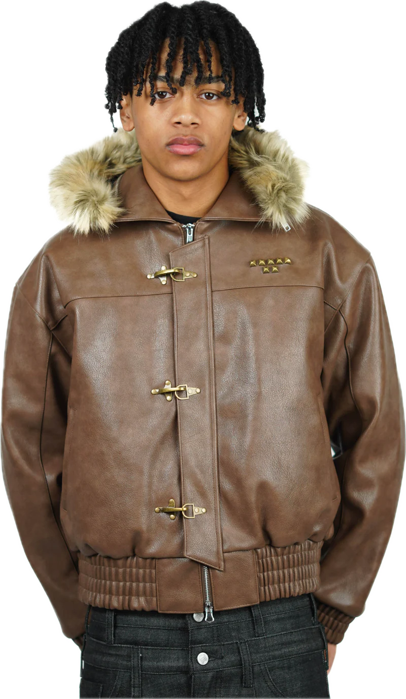 BROWN ABORNED JACKET